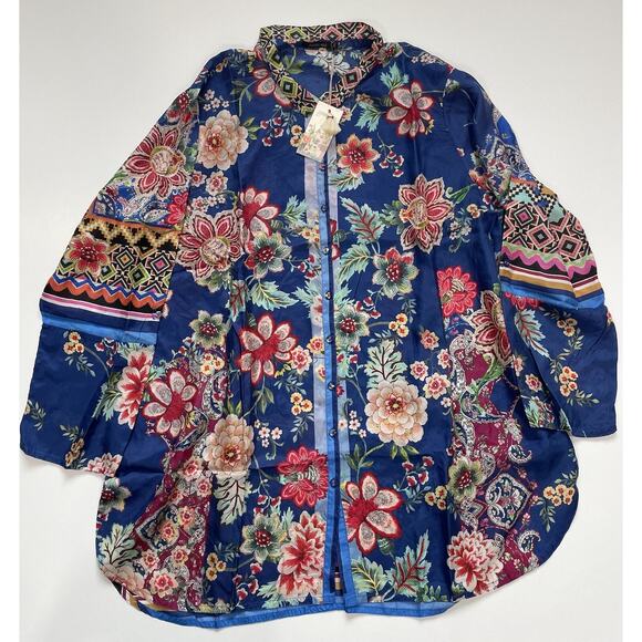 Johnny Was Tops - JOHNNY WAS  HEBEA DELLA TUNIC XXL